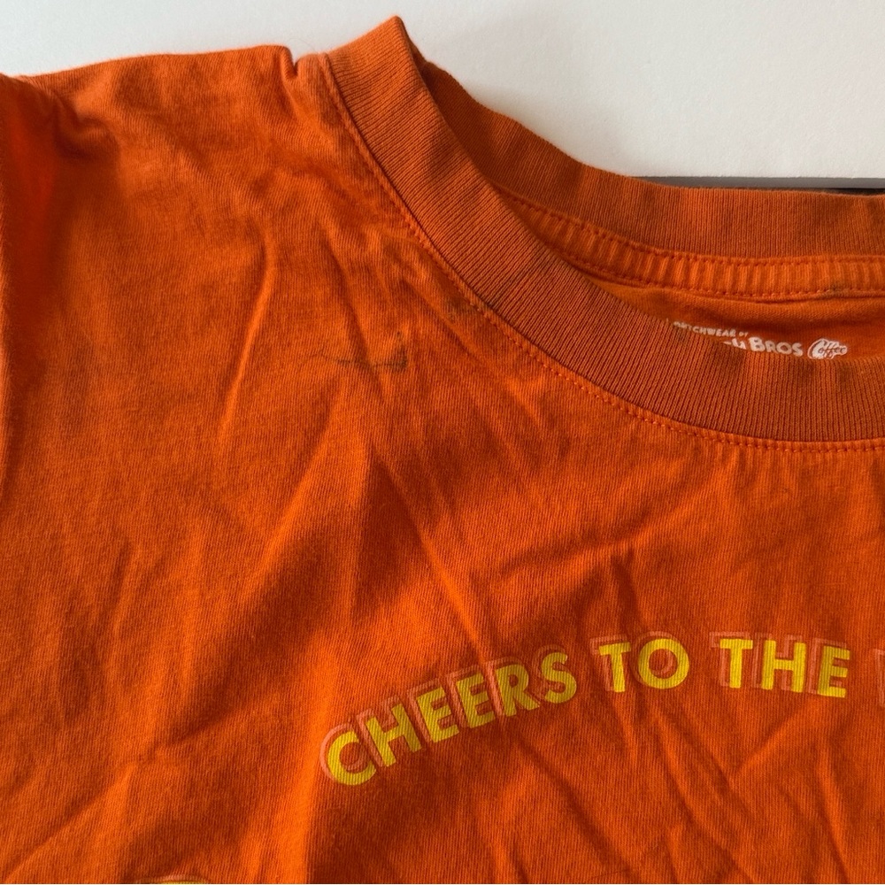 Dutch Bros Bright Orange Muscle Tee with‎ Yellow Print - Picture 6 of 6